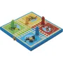 Jeujura Coffret Pliant Petits Chevaux L'Arbre à Jouer - Jeu de Société en Bois pour Enfants à Partir de 3 Ans - Dimensions 25 x 25 x 1.5 cm