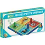 Jeujura Coffret Pliant Petits Chevaux L'Arbre à Jouer - Jeu de Société en Bois pour Enfants à Partir de 3 Ans - Dimensions 25 x 25 x 1.5 cm