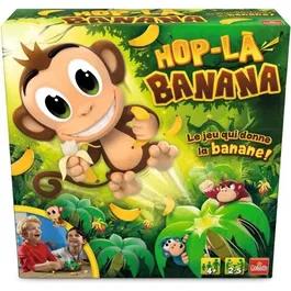 Goliath Hop la Banana - Jeu de société pour enfants dès 4 ans - Avec singe sauteur et bananes - 2 à 5 joueurs