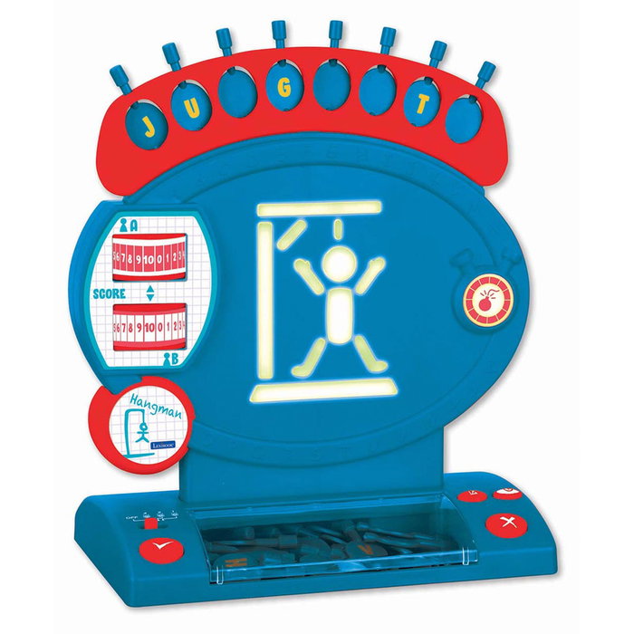 Lexibook Jeu Éducatif Électronique Le Pendu Jg800 avec 4 Niveaux de Difficulté et 3 Limites de Temps - Développe le Vocabulaire et l'Orthographe