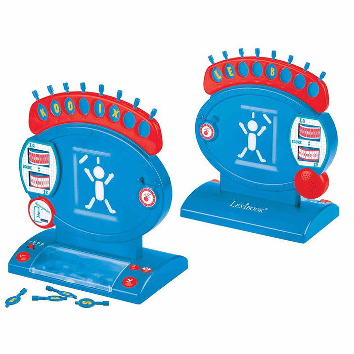 Lexibook Jeu Éducatif Électronique Le Pendu Jg800 avec 4 Niveaux de Difficulté et 3 Limites de Temps - Développe le Vocabulaire et l'Orthographe