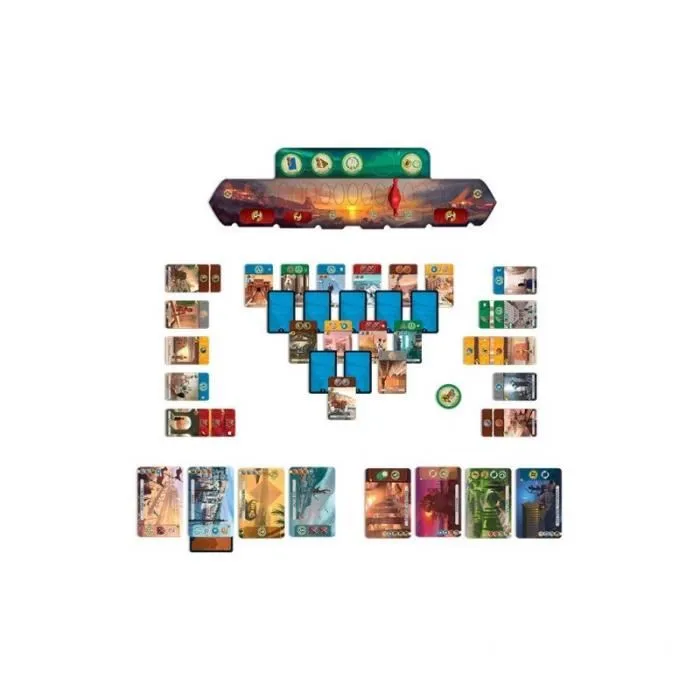 Asmodée - Repos Production - 7 Wonders : Duel - Unbox Now - Jeu de société stratégique - À partir de 10 ans - 2 joueurs - 30 minutes - Français