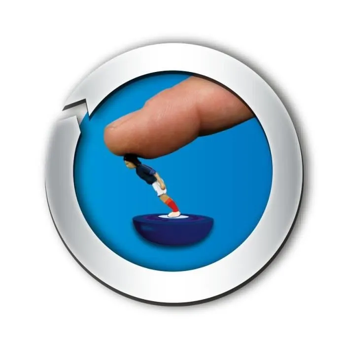 Megableu Jeu Officiel Subbuteo - Équipe de France FFF, Figurines Portant Noms et Numéros, Football de Table, Langue Française