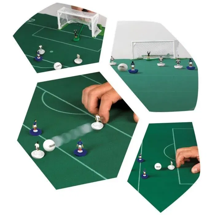 Megableu Jeu Officiel Subbuteo - Équipe de France FFF, Figurines Portant Noms et Numéros, Football de Table, Langue Française