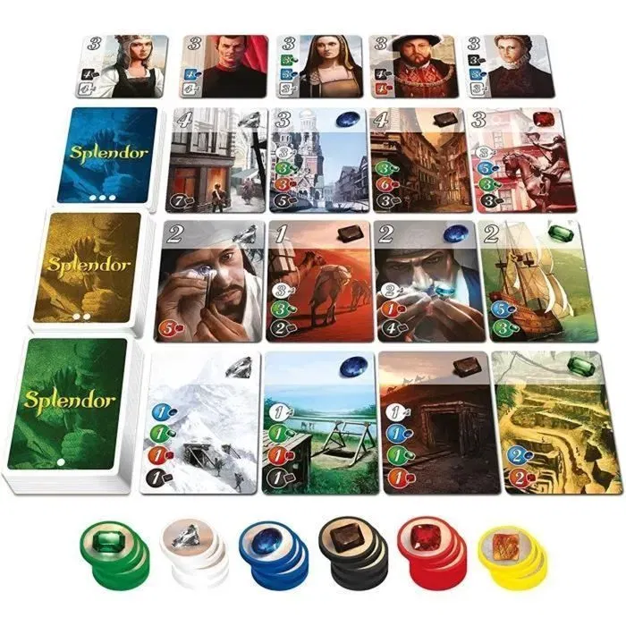 Asmodee Splendor - Jeu de société tactique et rapide - À partir de 10 ans - 2 à 4 joueurs - 30 min - Version française