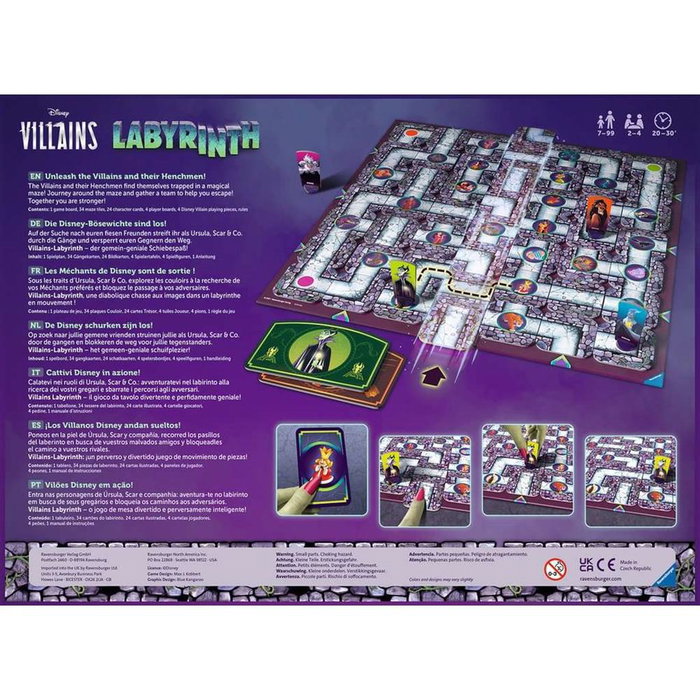 Ravensburger Jeu de société Labyrinth Disney Villains 4005556272716 pour enfants à partir de 7 ans Ravensburger Jeu de société Labyrinth Disney Villains 4005556272716 pour enfants à partir de 7 ans