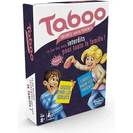 Hasbro Gaming Taboo Enfants contre Parents - Jeu de société de réflexion et plateau pour famille, version française