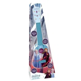 Lexibook Guitare Enfant Frozen Reine des Neiges - 53 cm, 6 Cordes Nylon, Accordable, avec Guide d'Apprentissage - Bleu