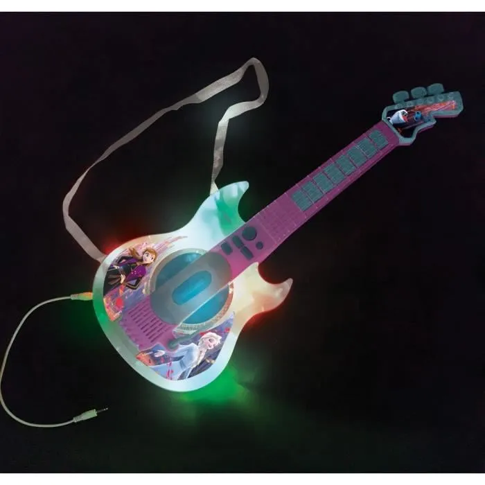 Lexibook - Guitare électronique lumineuse Frozen Reine des Neiges avec lunettes-micro pour enfant - Effets lumineux, 2 modes de jeu, aux-in - Jouet musical Lexibook - Guitare électronique lumineuse Frozen Reine des Neiges avec lunettes-micro pour enfant - Effets lumineux, 2 modes de jeu, aux-in - Jouet musical