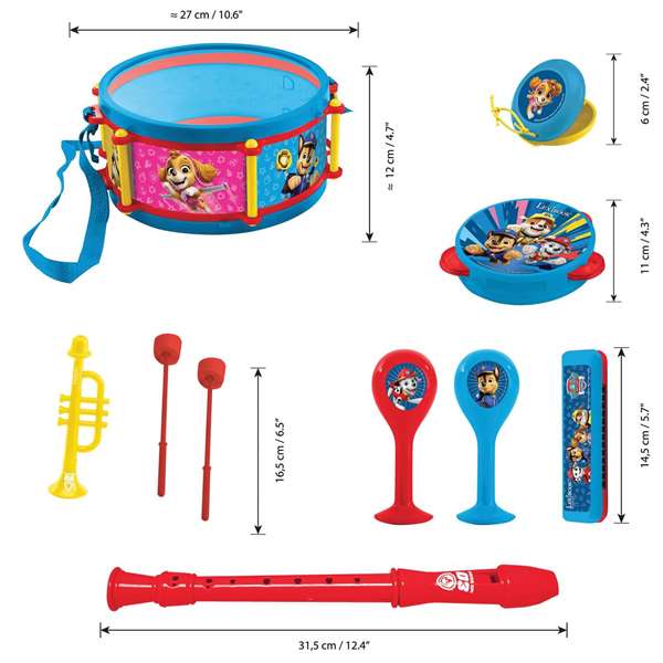Lexibook Set musical Paw Patrol 7 pièces