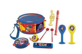 Lexibook Set Musical Pat' Patrouille - 7 Instruments pour Enfants: Tambour, Maracas, Tambourin, Castagnettes, Harmonica, Flûte à Bec, Trompette
