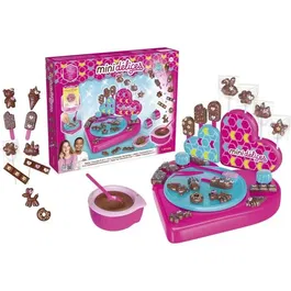 Lansay Atelier Chocolat 5 en 1 Mini Délices - Coffret Créatif pour Enfants dès 6 Ans avec Moules et Décorations, Fabrication de Succès, Oursons Guimauve et Barres Chocolatées