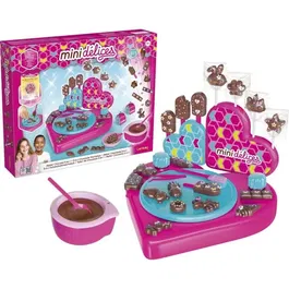 Lansay Atelier Chocolat 5 en 1 Mini Délices - Coffret Créatif pour Enfants dès 6 Ans avec Moules et Décorations, Fabrication de Succès, Oursons Guimauve et Barres Chocolatées