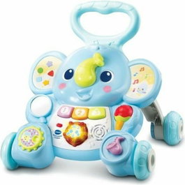 Vtech Baby Éléphanteau Trottino - Porteur-trotteur Bleu avec Frein