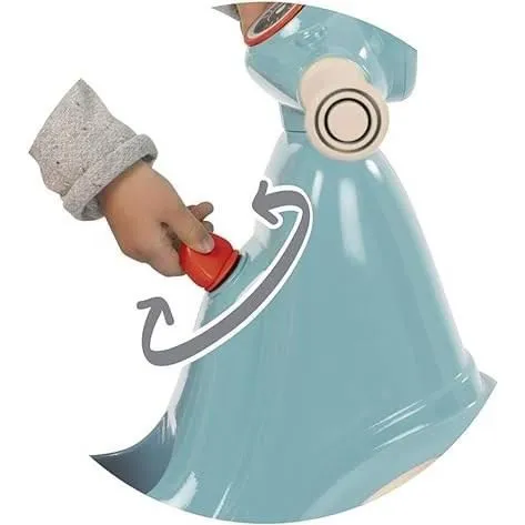 Smoby Porteur Scooter Bleu pour Bébé 18 Mois, Coffre à Jouets Sous Siège, Phare Réaliste, Roues Silencieuses, Fabriqué en France, 64.5 x 34 x 47.5 cm