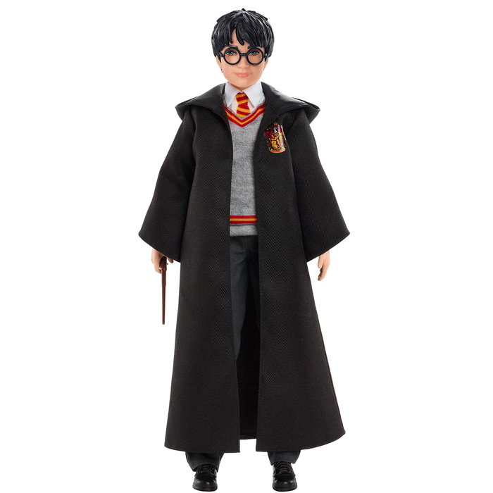 Mattel Harry Potter Fym50 Figurine de Collection 11 Points d'Articulation avec Uniforme et Baguette Magique