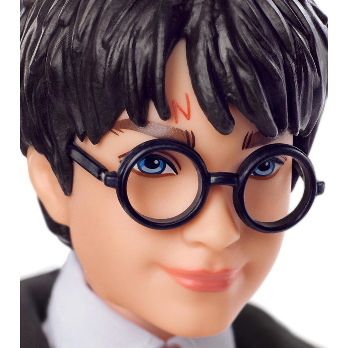 Mattel Harry Potter Fym50 Figurine de Collection 11 Points d'Articulation avec Uniforme et Baguette Magique