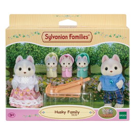 Epoch Toys Sylvanian Families Famille Husky avec traineau