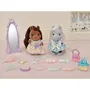 Sylvanian Families - Les amis poney et leurs kits de coiffure : 2 figurines, miroir, brosse, sacs et accessoires