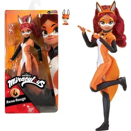 Bandai Miraculous - Poupée Mannequin Rena Orange 26 cm - Réplique Personnage Série TV