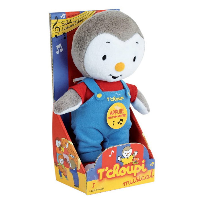 Jemini Peluche T'choupi Musical 20cm avec Musique du Générique Jemini Peluche T'choupi Musical 20cm avec Musique du Générique