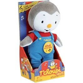 Jemini Peluche T'choupi Musical Tchoupi 20cm avec Musique du Generique, en Boite Vitrine