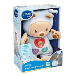 Vtech Baby - Léon, mon Lumi Ourson - Ours berceuse musicale parlante lumineuse avec mélodies douces et phrases apaisantes pour bébé