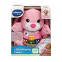 Vtech Baby Chant'toutou 502355, Jouet d'éveil musical en peluche rose interactif pour bébé avec boutons lumineux, chiffres et chansons