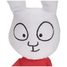 Jemini Peluche Simon le lapin sans masque - Peluche douce 27 cm - Personnage de livre et série animée pour enfants
