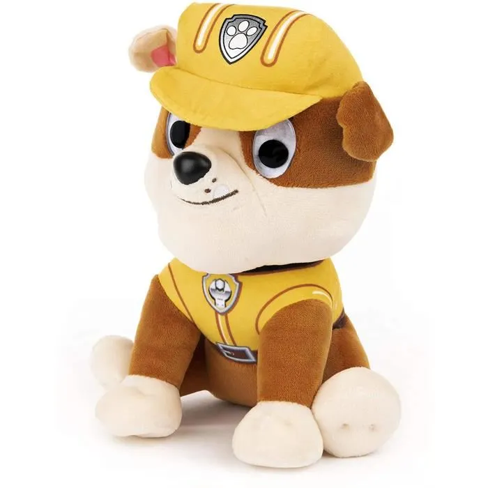 Spin Master - Peluche PAW PATROL Ruben, chiot de la Pat' Patrouille, 25 cm, lavable en surface, pour enfants dès 12 mois