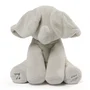 Gund 6054176 Éléphant Peluche Interactive Bébé avec Jeu Cache-Cache, Chante et Parle, Peluche Douce, 2 Modes de Jeu, Lavable, À Partir de 10 Mois