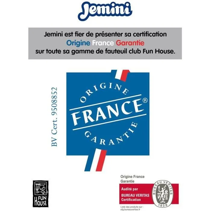 Fun House - Fauteuil club en mousse pour enfant Pat' Patrouille - Confortable et léger - À partir de 2 ans - Dimensions 42x52x33 cm