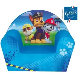 Fun House - Fauteuil club en mousse pour enfant Pat' Patrouille - Confortable et léger - À partir de 2 ans - Dimensions 42x52x33 cm