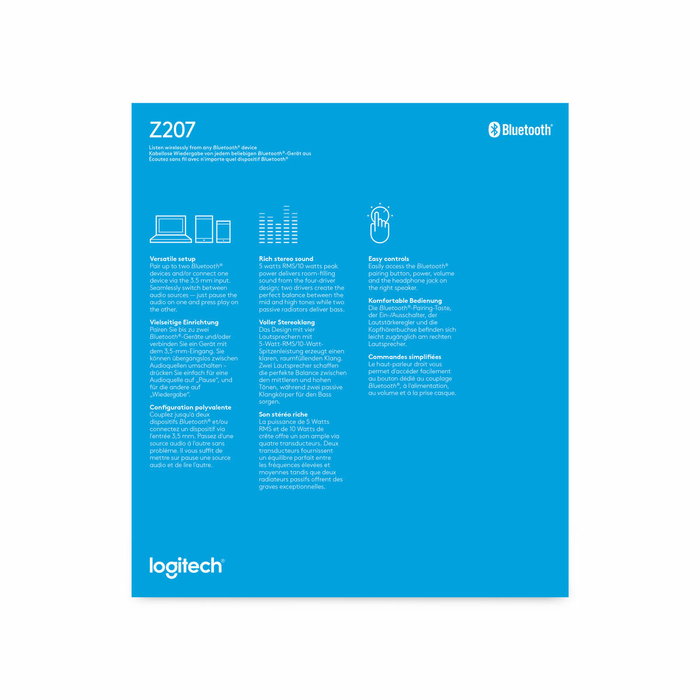 Logitech Z207 Bluetooth Blanc