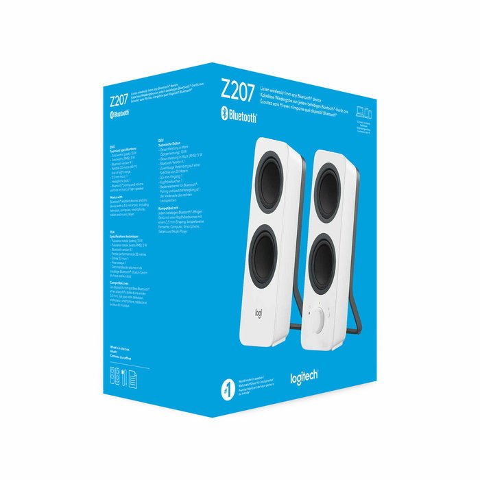 Logitech Z207 Bluetooth Blanc