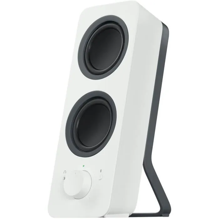 Logitech Z207 - Enceintes PC stéréo avec radiateurs passifs pour un son riche, blanc