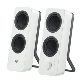 Logitech Enceintes Bluetooth Stereo Z207 Blanc 980-001292 - Haut-parleurs PC avec entrée Aux et USB