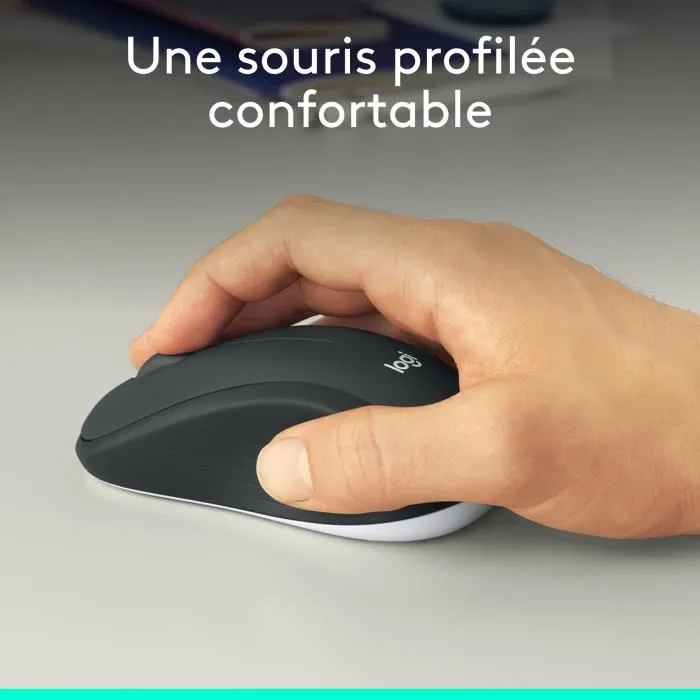 Logitech MK540 - Ensemble Clavier et Souris Sans Fil - AZERTY Noir - Confortable, Précis et Réduit le Bruit