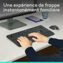 Logitech MK540 - Ensemble Clavier et Souris Sans Fil - AZERTY Noir - Confortable, Précis et Réduit le Bruit