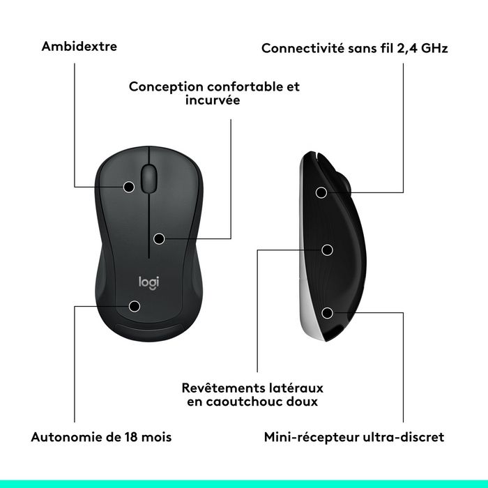 Logitech MK540 Advanced - Ensemble Clavier et Souris sans Fil avec Récepteur Unifying - Confort avancé et longue autonomie - Disposition FR (AZERTY) Logitech MK540 Advanced - Ensemble Clavier et Souris sans Fil avec Récepteur Unifying - Confort avancé et longue autonomie - Disposition FR (AZERTY)