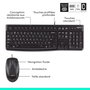 Logitech MK120 Combo Clavier AZERTY Français + Souris Optique USB 2.0