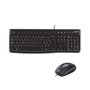 Logitech MK120 Combo Clavier AZERTY Français + Souris Optique USB 2.0