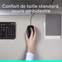 Logitech MK120 - Ensemble clavier et souris filaires AZERTY noir - Clavier avec touches plates silencieuses et pavé numérique