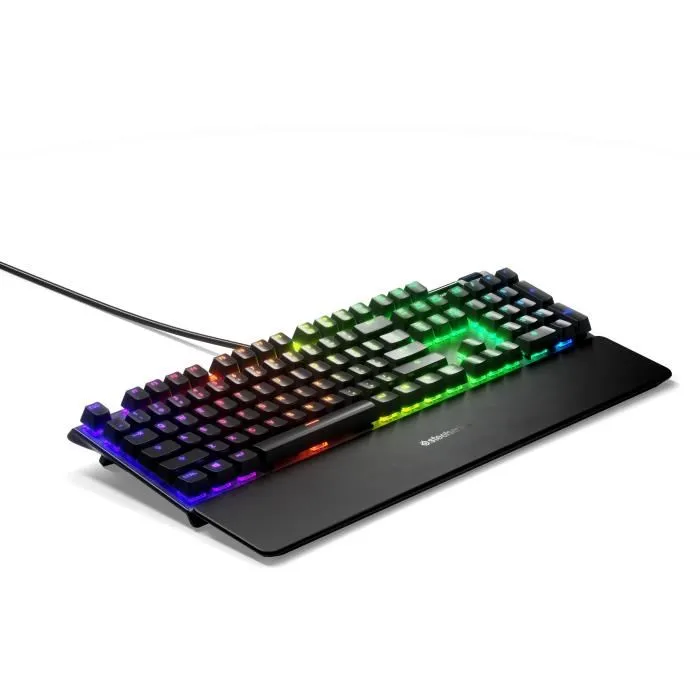 Clavier Gaming SteelSeries APEX PRO, Touches réglables ultra-rapides pour une frappe précise et sans erreur