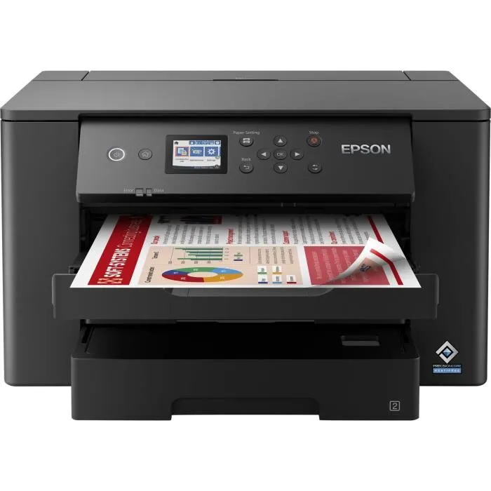 Epson WF-7310DTW - Imprimante monofonction jet d'encre - Format A3 - Impression couleur - Wi-Fi - Fonction recto-verso automatique Epson WF-7310DTW - Imprimante monofonction jet d'encre - Format A3 - Impression couleur - Wi-Fi - Fonction recto-verso automatique