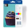 Brother LC123RBWBP - Pack de 3 cartouches d'encre couleur (Cyan, Jaune, Magenta) pour imprimantes MFC-J4510DW, MFC-J4410DW, MFC-J4610DW