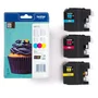 Brother LC123RBWBP - Pack de 3 cartouches d'encre couleur (Cyan, Jaune, Magenta) pour imprimantes MFC-J4510DW, MFC-J4410DW, MFC-J4610DW