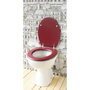 Gelco Abattant WC Dolce Rouge cardinal en bois moulé
