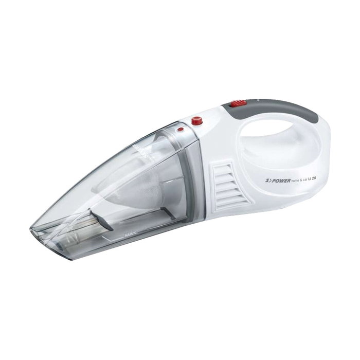 Severin HV7144 Aspirateur main sans sac 12V, batterie lithium-ion 18 min, capacité 200 ml, filtre lavable
