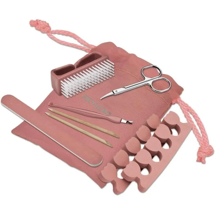 Revlon THALASSO PEDIPREP - Bassin de balnéothérapie et massage des pieds avec kit de pédicure 9 accessoires, relaxant